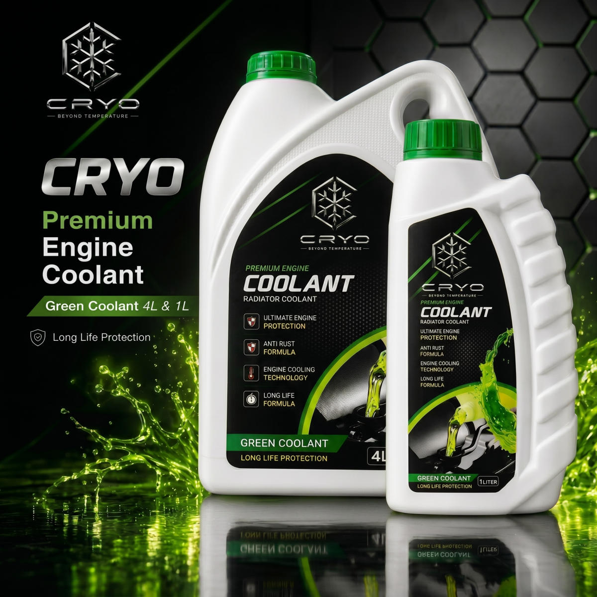 CRYO Green Radiator Coolant 4L